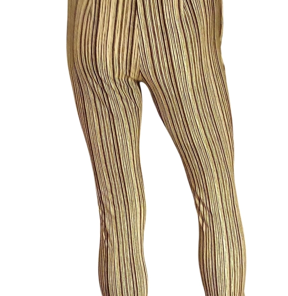 Chicos Travelers - Cropped Pants With Black & White Stripes, Faux Front Pockets, - Picture 11 of 14